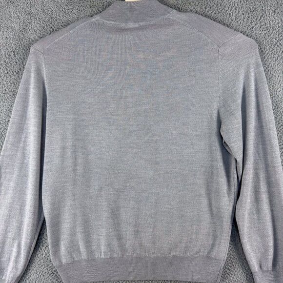 Jos A Bank Sweater Mens XXL Gray Wool Business Casual Outdoor Office Preppy Camp - Picture 7 of 12